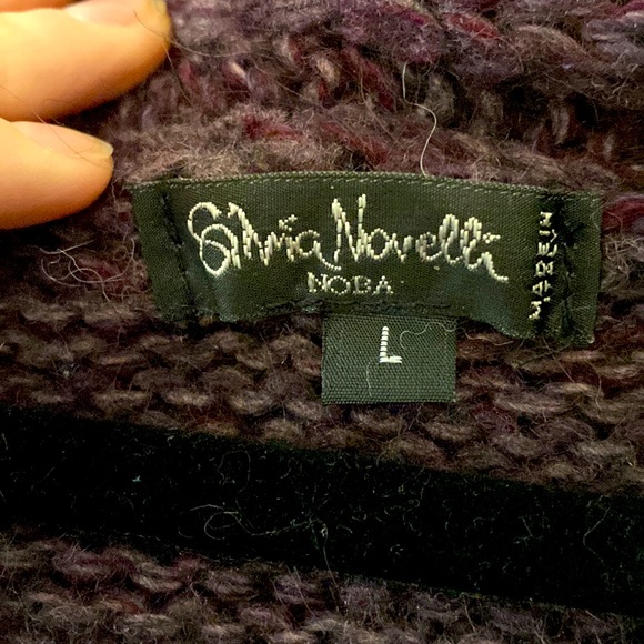 Silvia Novelli Noba Knit Wool/Alpaca Sweater - Picture 6 of 6